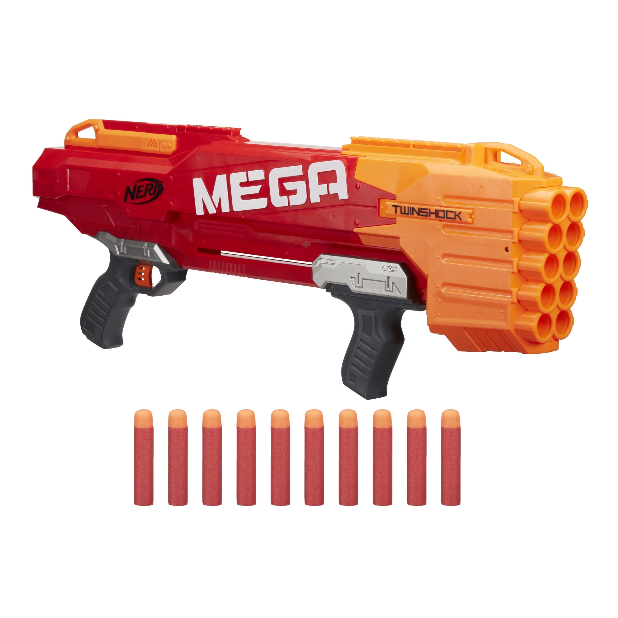 2013 NERF Mega BigShock Pistol Dart Gun With Darts C031G for sale online 