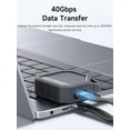 USB 4 Cable Portable Keychain 0.4ft, 240W Charging USB C Cable, 40Gbps