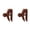 2pcs, variant on Wooden Quilt Wall Hanger Clips, Brown Wood Display Hooks for Blankets, Tapestries & Rugs, Wall-Mounted Holders