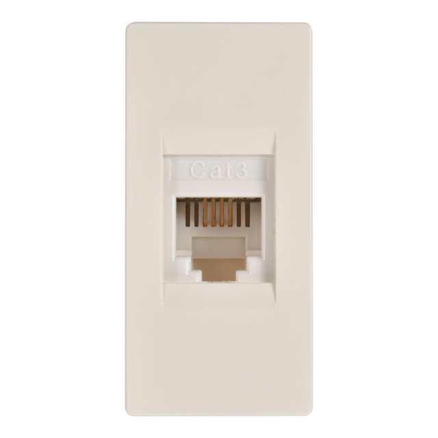 Toma Telefonica Unno Rj11 1 Modulo Blanco