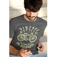 thumbnail image 3 of Old Glory Mens Vintage Style Old School Bicycle Short Sleeve Graphic T Shirt, 3 of 6