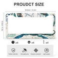 thumbnail image 3 of 2 Pieces Coastal Ocean Crab License Plate Frames Ocean Marine Fishes Sea Life License Plate Cover Frame Quality Aluminum Metal 2 Holes for Women Men US Vehicles Standard, 3 of 6