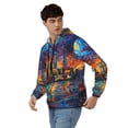 thumbnail image 3 of JUNZAN Neon Shanghai Cityscape Night Print Men's Zip Up Hoodie Athletic Hoodies Long Sleeve Hooded Sweatshirts With Pockets (S-3XL), 3 of 6