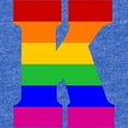 thumbnail image 2 of CafePress - Rainbow Letter K - Cute Infant Baby Football Bodysuit, 2 of 3
