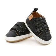 Mikilon Chaussures bébé semelle en caoutchouc antidérapante 0-15 mois bébé premières chaussures de marche enfant berceau chaussures nouveau-né mocassins appartements
