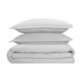 thumbnail image 2 of 700 Thread-Count 100% Egyptian Cotton 3 Piece Duvet Cover and Pillow Shams, Premium Hotel Comforter Quilt Cover Sateen Weave with Zipper Closure, Corner-Ties - Queen, White, 2 of 7