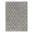 thumbnail image 3 of Unique Loom Trellis Shag Collection Area Rug - Ruby (9' x 12' Rectangle Gray/Ivory), 3 of 11