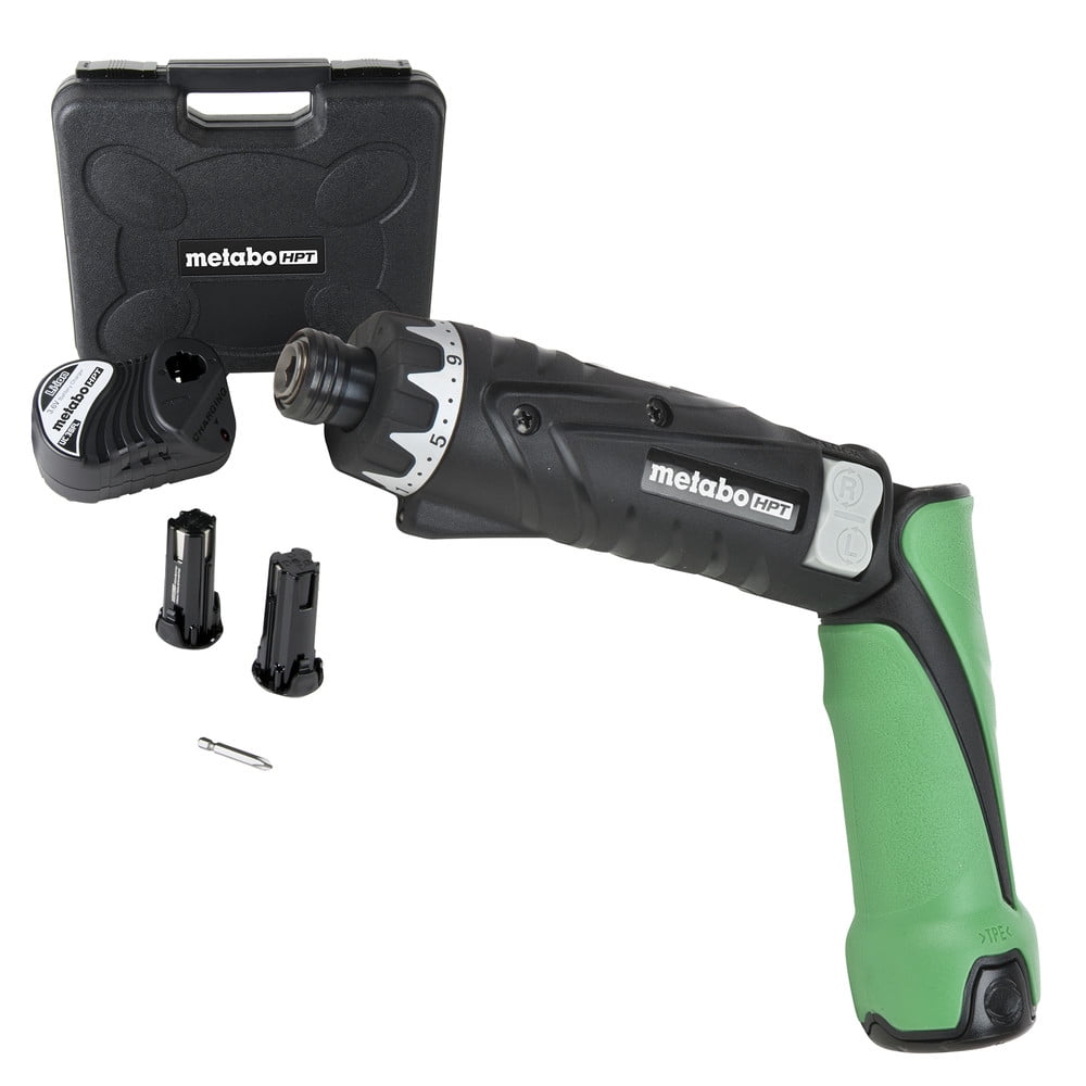 Metabo HPT Cordless Screwdriver Kit, 3.6v, Lithium Ion Batteries - 2, Dual DB3DL2M