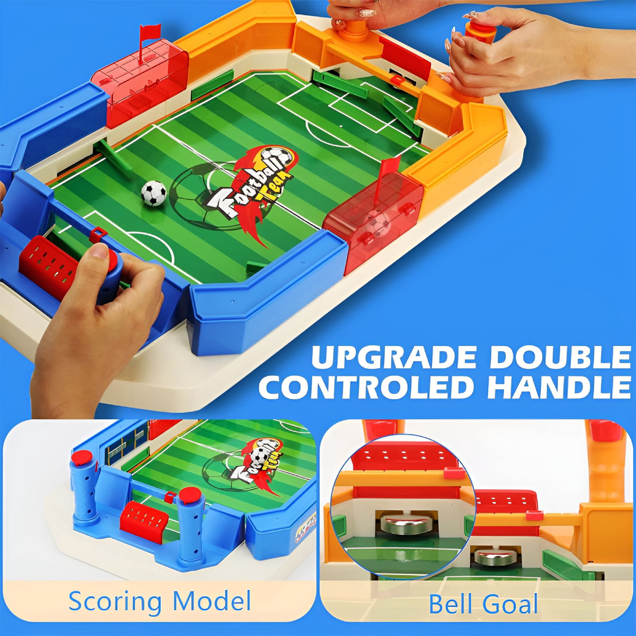 BESTSKY 2026 New Mini Foosball Table Games Tabletop Football Soccer for Indoor Fun,Birthday Gift for Kids