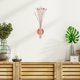 thumbnail image 4 of unbranded De Pared Con Florero Metálico Oro Rosa Montaje Clásico Para, 4 of 7