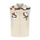 thumbnail image 4 of Camisas de Cuello para Hombres, Moda Casual Día de la Independencia Imprimir Turndown Bolsillos sin Mangas Tanque Deportivo, 4 of 5