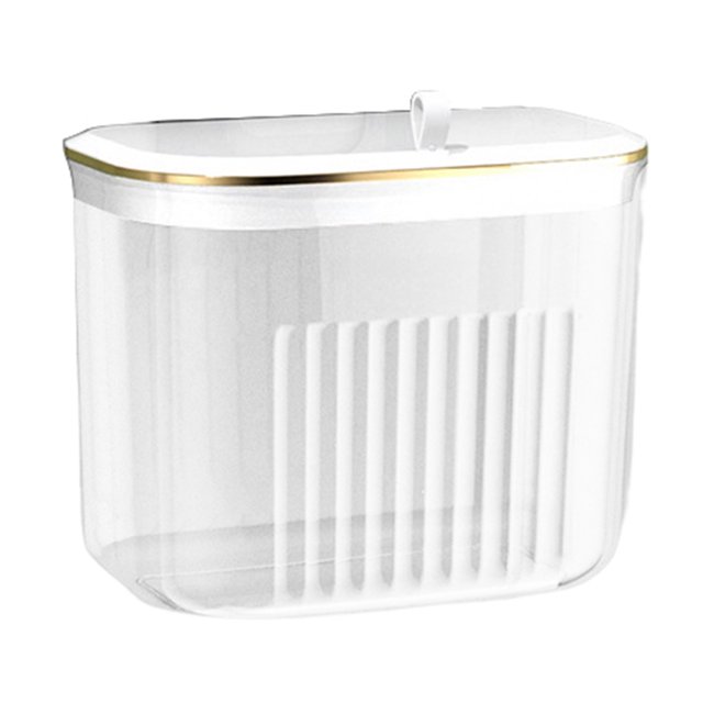 CSChome Panier à Linge Sale Panier à Linge Mural Imperméable Transparent Garde Propre avec Couvercle Rangement pour Linge