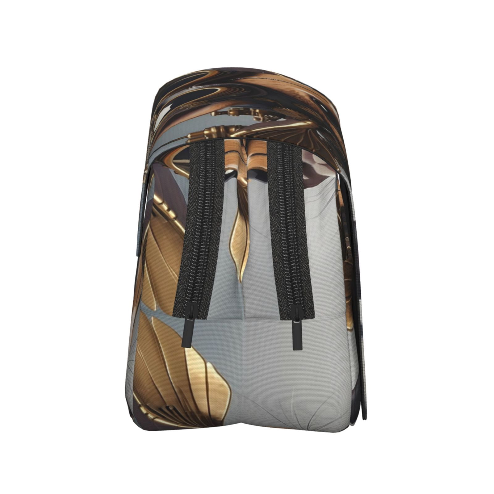 Rateoe Steampunk Squirrel Pilot Pattern Double Clamshell Pen Case, Storage Organizer with Two Zipper Compartments– Holds Up to 50 Pencils & Pens