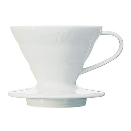 Hario V60 Ceramic Coffee Dripper (Size 01, White)