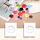 thumbnail image 5 of Uxcell 50 piezas de botones de costura de resina, 12.5 mm (1/2 pulgada) botones decorativos redondos de 2 agujeros para abrigo, ropa y decoración de vacaciones, transparente, 5 of 6