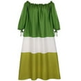 thumbnail image 2 of Plus Size Women Off Shoulder Oversized Maxi Dress Long Sleeve Loose Beach Kaftan, 2 of 3