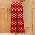 thumbnail image 2 of Riecok Womens Christmas Pajama Pants Elastic Waist Straight Leg Pajama Bottoms Cute Print Trendy Casual Lounge Pants Multicolor M, 2 of 7
