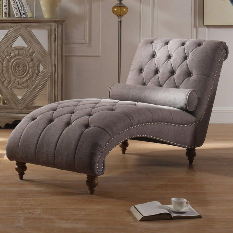 Rosevera Teofila Chaise Tufted Lounge Chair Walmart