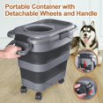 thumbnail image 3 of Contenedor hermético plegable para alimento de perro TIOVERY, 10-25 lb, 3 of 7