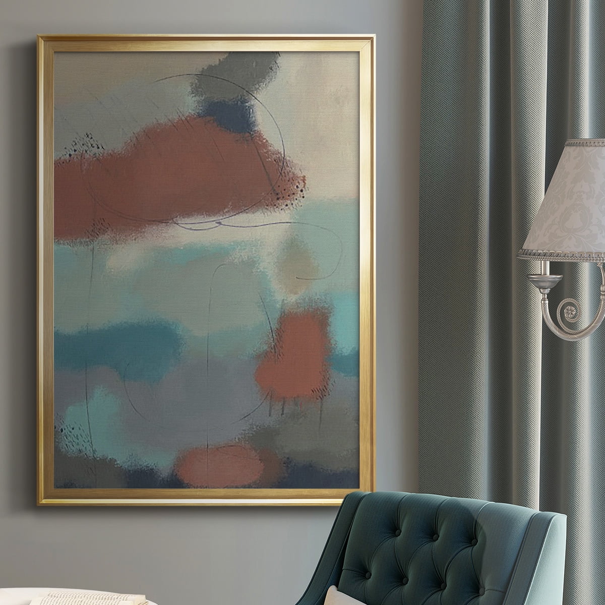 Floating By II Premium Framed Print, in Gold, Black, or Silver - Ready to Hang