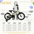 thumbnail image 3 of Costway 16 Inch Kids Bike with Training Wheels Dual Brakes Adjustable Seat Handlebar Height, 3 of 10