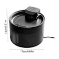 thumbnail image 3 of Automatic Pet Water Fountain for Cats and Small Dogs, 1.5L Quiet Circulating Dispenser with Multi Stage Filter, Easy to Clean Indoor Cat Waterer with USB Power, 3 of 6