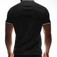 thumbnail image 4 of ohmzyzo Men's Polo Shirts Casual Short Sleeve Business Golf Shirts Moisture Wicking Athletic Polo Shirts Black M, 4 of 9