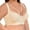 Beige, variant on Women’s Plus Plus Size Front Closure Lace Bra Wirefree Full Coverage Bra for Heavy Bust, Adjustable Straps & Back Closure Beige XXXXXXXXL