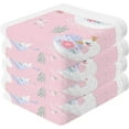 thumbnail image 2 of SKYSONIC 6 PCS Cute Swans Pink Baby Washcloths Towel Set, Highly Absorbent & Soft Cotton Wash Cloths 12"x 12" Face Hand Towels for Bathroom, Multi-Purpose Fingertip Towels, 2 of 7