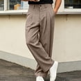 thumbnail image 5 of ShomPort Mens Dressy Pants Elastic Waist Straight Leg Loose Pleated Trousers Casual Business Officewear Pants, 5 of 9