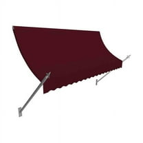 Awntech NO21-US-5B 5.38 ft. New Orleans Awning, Burgundy - 31 x 16 in.