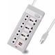 thumbnail image 1 of Multicontacto 7 Conexiones 2 Puertos Usb 2500w DOSYU, 1 of 6