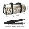 thumbnail image 4 of KLL Western Desert Cowboys3 Duffle Bag For Men Women Sport Gym Fitness Tote Travel Training Workout Basketball Football Weekender, 4 of 8