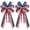 Multicolor, variant on Orange Burlap and Glitter String Fall Bows for Wreaths, Tree Toppers and Holiday Decor