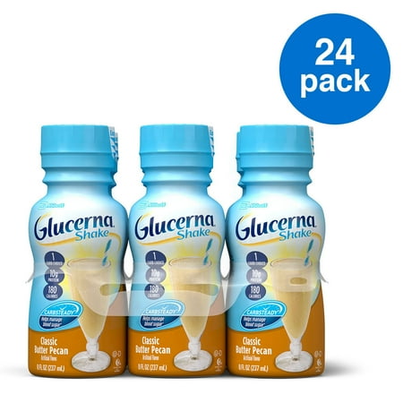 Glucerna Shake, To Help Manage Blood Sugar, Butter Pecan, 8 fl oz, 24 Count