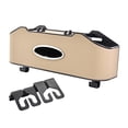 thumbnail image 2 of Caja de almacenamiento para respaldo de asiento, portavasos, accesorios para coche, caja de pañuelos para guardar y ordenar, decoración Interior, Beige, 2 of 8