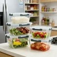 thumbnail image 7 of 2 Pack Large Glass Food Storage Containers with Lids 85oz/10.5cup Big Airtight Glass Storage Containers for Rotisserie Chicken Meal Prep Leftovers, BPA Free & Leak Proof, Microwave, Oven Safe, 7 of 7