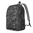 thumbnail image 2 of Paisley Pattern Backpack for School,Cute School Bag,Schoolbag with Adjustable Shoulder Straps & Padded Back,15.7"x11.8"x5.5", 2 of 5