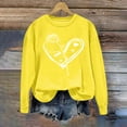 thumbnail image 5 of Mifsaly Valentines Day Sweatshirts for Women Girlfriend Gifts Hearts Print Shirts Going Out Dressy Casual Tops Pullover Festival Party Blouse Trendy Spring Summer Daily Outfits L, 5 of 5