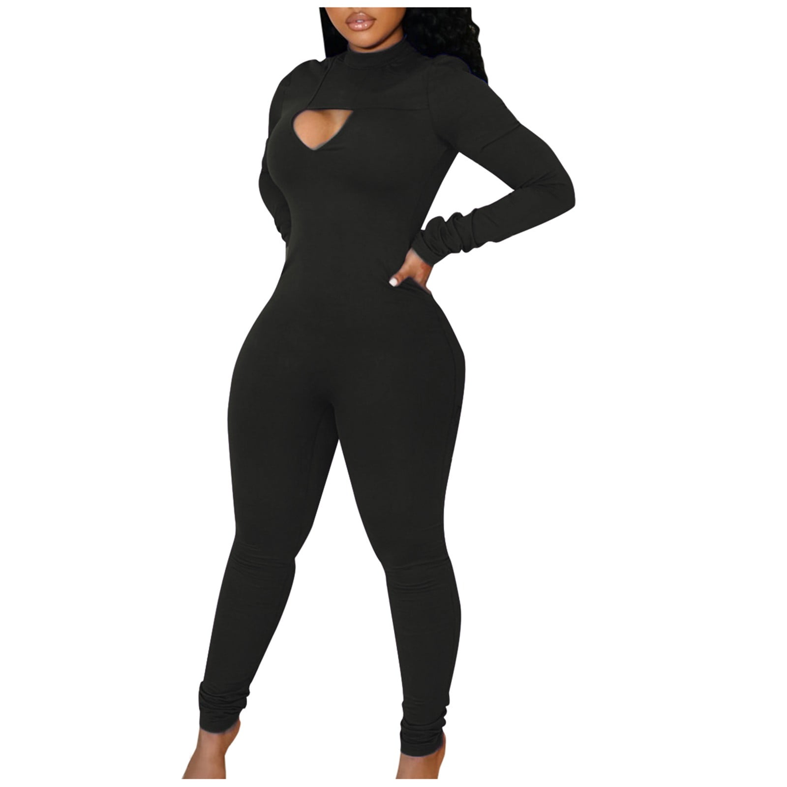 GWAABD V-Neck Romper with Built In Pockets and Shorts Women's Tights Cut  Out Jumpsuits 