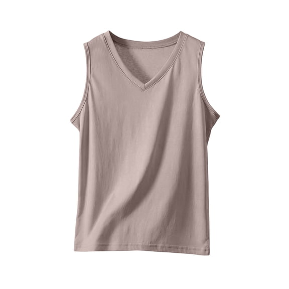 Gytharion Pj Tank Tops for Women Plus Size Summer Solid Casual Sleepshirt Fashion Loose Sleeveless V-Neck Pajama Shirt Soft Comfy Modal Loungewear