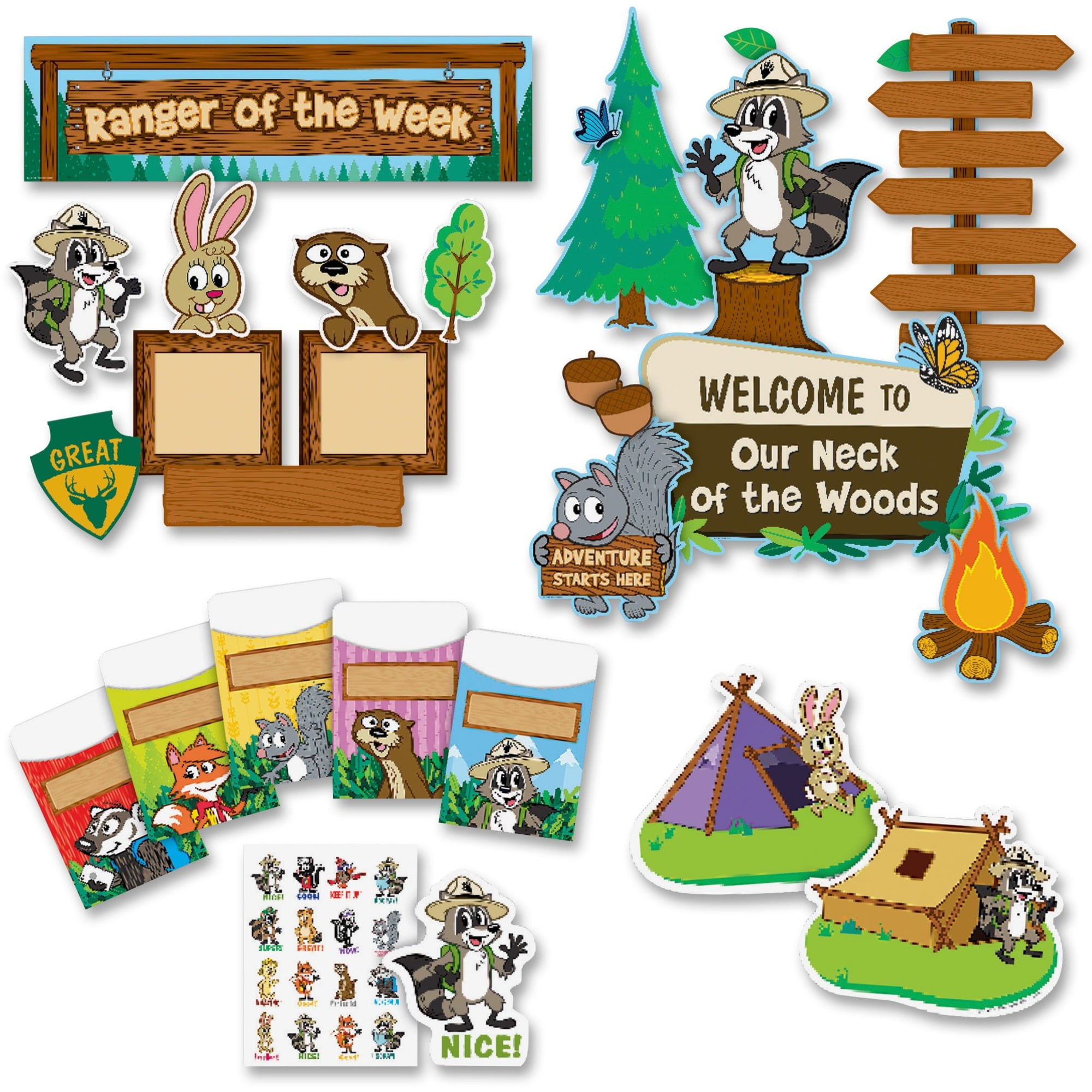 Teacher Created Resources Ranger Rick Set 18 Wx30 1 4 Lx2 H 1 St Multi 9474 Walmart Com