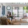 thumbnail image 5 of 12 Inch Retro Wall Clock,Indoor and Outdoor,Quartz,Analog,Waterproof,Thermometer,Green, 5 of 6