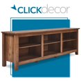 thumbnail image 2 of ClickDecor Manufactured Wood 70" TV Stand Rustic Oak, 2 of 12
