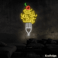 thumbnail image 4 of Craftnamesign Eat You All Want Neon Sign, Restaurant Decor, Food Shop Sign, 4 of 4