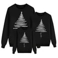 thumbnail image 4 of KHONTS Matching Family Christmas Sweatshirts Xmas Ugly Funny Jumper Long Sleeve Holiday Pullover Tops Women Black, 4 of 6