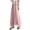Pink, variant on CQONEPT Womens Wide Leg Flowy Casual Pants Chiffon Comfortable Stretchy Pant Elastic Waist Breathable Fall Fashion Trousers