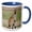 Blue/White, variant on 3drose, Australia, Perth, Yanchep National Park. Western Gray Kangaroo., 11oz Two-tone Red Mug