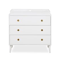 Novogratz Harper Baby Changing Table Dresser Topper White