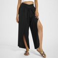 thumbnail image 1 of WILLBEST Pantalones Casuales para Mujer, de Pierna Ancha, Cintura Alta, Estilo Bohemio, Estilo Palazzo, para Yoga, Playa, Tallas Grandes, Estilo Hippie, para Mayor Comodidad y Estilo. Chica, 1 of 6